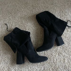 BLACK HEEL BOOTS